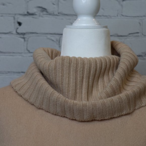Tan Cowl Neck Sweater - Picture 3 of 7